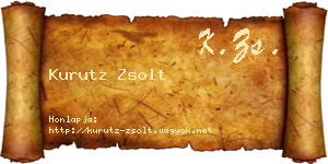 Kurutz Zsolt névjegykártya