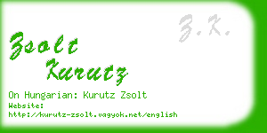 zsolt kurutz business card
